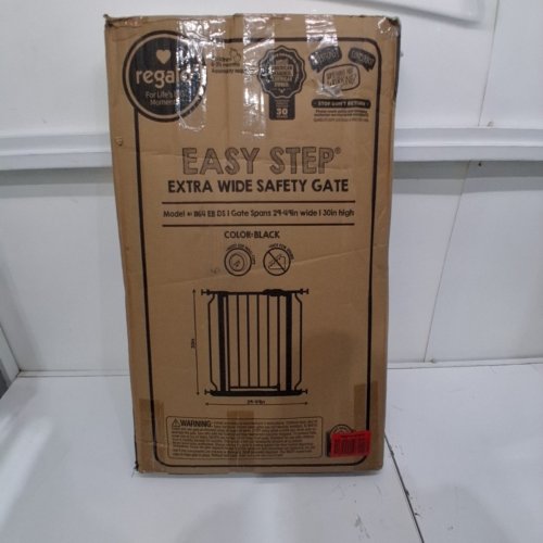 REGALO EASY STEP EXTRA WIDE BABY GATE - 30"H / 29"-49"W - WHITE (MODEL: 1164EBDS) image 4