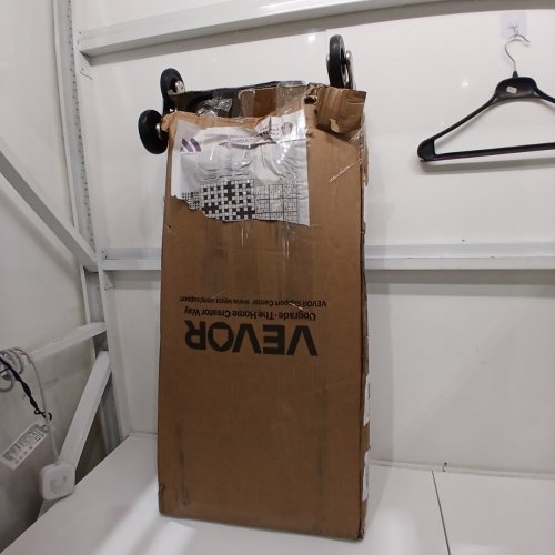 VEVOR FOLDING STAIR CLIMBING GROCERY SHOPPING CART TROLLEY WITH ATTACHABLE BAG - 36L STORAGE, 110LB MAX - BLACK - (MODEL: 2028B) image 4