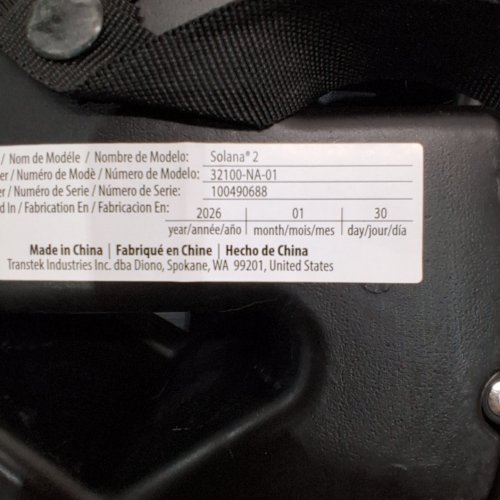 DIONO SOLANA 2 LATCH BACKLESS BOOSTER CAR SEAT WITH CUPHOLDERS AND REMOVABLE WASHABLE COVER - FOR KIDS 40-120LBS - CHARCOAL BLACK (MODEL: 32100-NA-01) image 2
