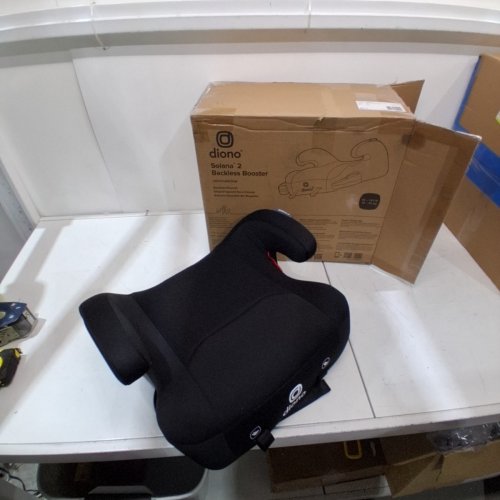 DIONO SOLANA 2 LATCH BACKLESS BOOSTER CAR SEAT WITH CUPHOLDERS AND REMOVABLE WASHABLE COVER - FOR KIDS 40-120LBS - CHARCOAL BLACK (MODEL: 32100-NA-01) image 3