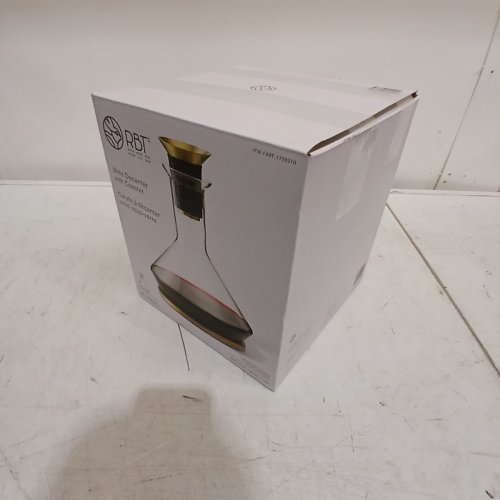 RABBIT WINE DECANTER WITH WOOD BASE - 2L -CLEAR/WOOD (MODEL:1739370) image 4