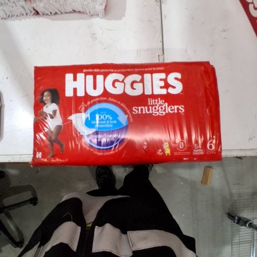 54PK HUGGIES LITTLE SNUGGLERS DIAPERS - SIZE 6 image 2