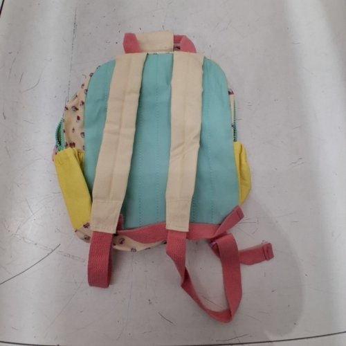 GIRLS STARWBERRY PRINTED SCHOOL BACKPACK - 12" - MULTICOLOR image 3