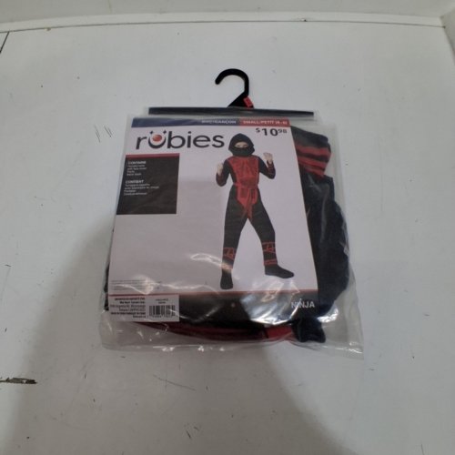 3PC BOYS RUBIES NINJA COSTUME - SMALL (4-6) - BLACK/RED (STYLE: 1000486) image 3