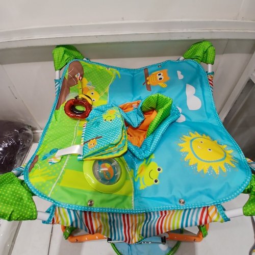 BRIGHT STARTS BY INGENUITY INFANT SUMMER POP N JUMP WITH CANOPY - 6 - 12 MONTHS - MULTICOLOR image 3