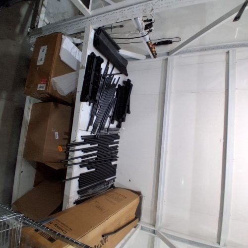 SONGMICS FREESTANDING CLOSET ORGANIZER WITH SHELVES & HANGING RODS - 71.7"X71.7"X16.9" - BLACK (MODEL: RYG037B02) image 2