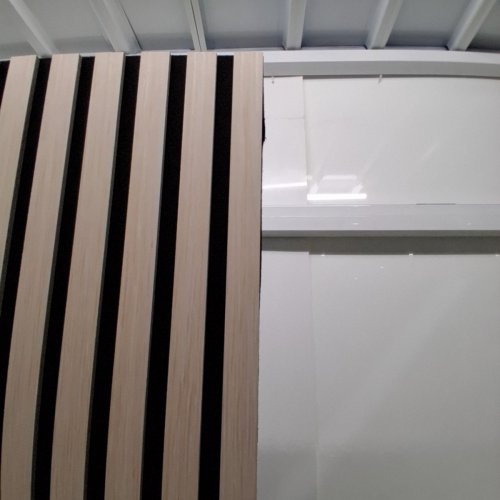 1.5PK ACOUSTIC WOOD WALL PANELS - 47.2" X 23.6" - WHITE image 4