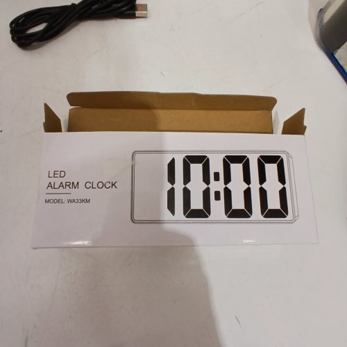 LED ALARM CLOCK - BLACK (MODEL: WA33KM) image 3