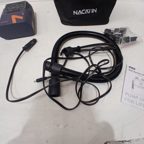 NACATIN ELECTRIC AIR PUMP - 50PSI/5200MAH - GREY - (MODEL: G010) image 4