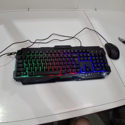 2PC MSI FORGE WIRED RGB GAMING KEYBOARD & MOUSE COMBO - BLACK (MODEL: GK100) image 3