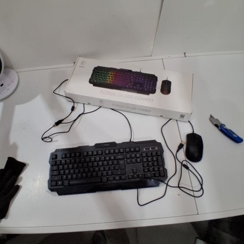 2PC MSI FORGE WIRED RGB GAMING KEYBOARD & MOUSE COMBO - BLACK (MODEL: GK100) image 5