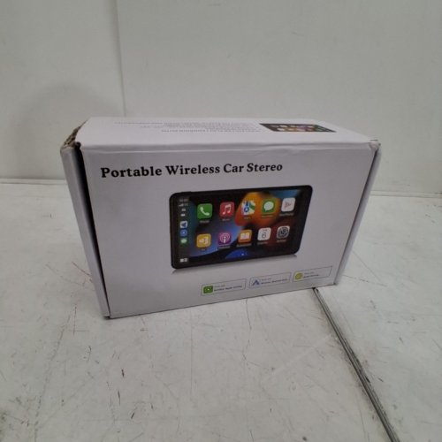 PORTABLE WIRELESS APPLE CARPLAY ANDROID AUTO TOUCHSCREEN CAR STEREO WITH BACKUP CAMERA - 7" SCREEN - BLACK (MODEL:5AIGYR6I9CV5) image 7