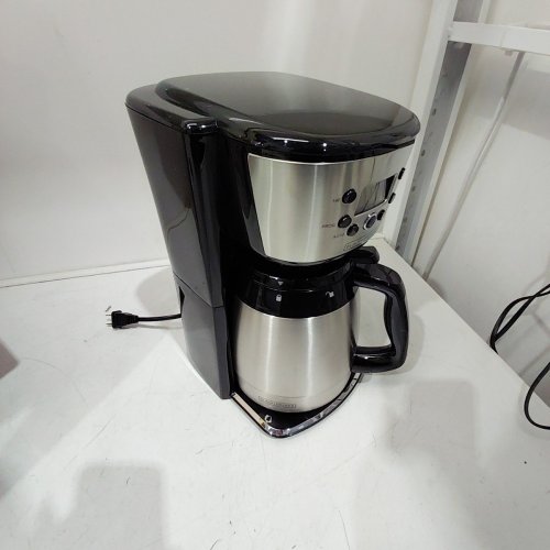 BLACK + DECKER PROGRAMMABLE DIGITAL COFFEE MAKER - 12 CUP THERMAL CARAFE - BLACK/STAINLESS STEEL (MODEL: CM2036SC) image 3