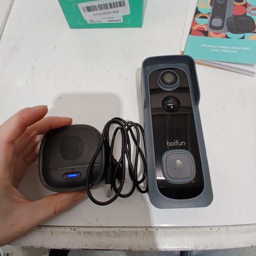 BOIFUN WIRELESS VIDEO DOORBELL - BLACK (MODEL: BELL J1) image 2