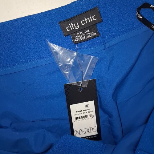 WOMENS CITY CHIC KIANA PANTPANTS - XXL/24 - SKY BLUE (STYLE: KIANA) image 3