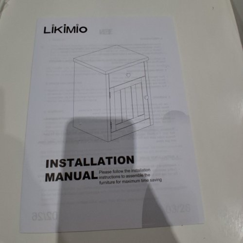 LIKIMIO NIGHTSTAND WITH DRAWER AND CABINET DOOR - WHITE (MODEL:HK-CTG-12) image 4
