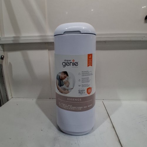 DIAPER GENIE ESSENCE PAIL WITH 18 EASY ROLL REFILL BAGS - 23" - WHITE (MODEL:‎ I000908) image 2
