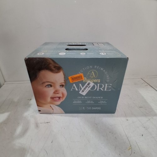 58PK PAMPERS AMORE MOST ABSORBENT AND BEST DIAPER - SIZE 4 - WHITE image 5