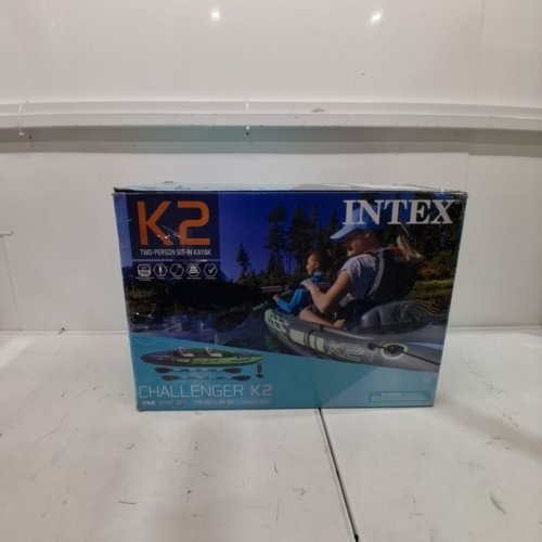 INTEX K2 CHALLENGER 2-PERSON INFLATABLE KAYAK - GREEN (MODEL: 68306EP) image 8