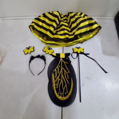 4PC GIRL'S BEE COSTUME DRESS OUTFIT - OSFM image 3