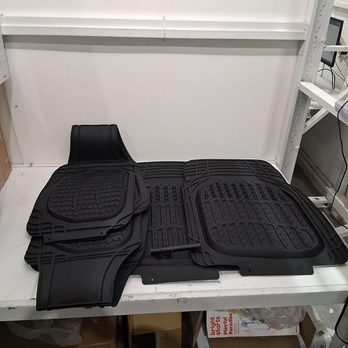 4PC MOTOTREND VEHICLE FLOOR MATS - UNIVERSAL FIT- BLACK (MODEL: OF-923-BK + OF-920-BK) image 2