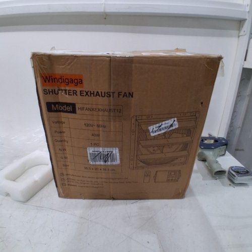 EHIAIR SHUTTER EXHAUST FAN - 120 V, 40W - BLACK (MODEL: HIFANXEXHAUST12) image 5