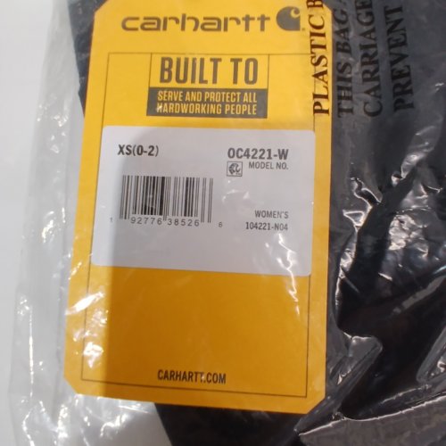 WOMEN'S CARHARTT RAIN DEFENDER RELAXED FIT LIGHTWEIGHT COAT - EXTRA SMALL - BLACK (OC4221-W) image 2
