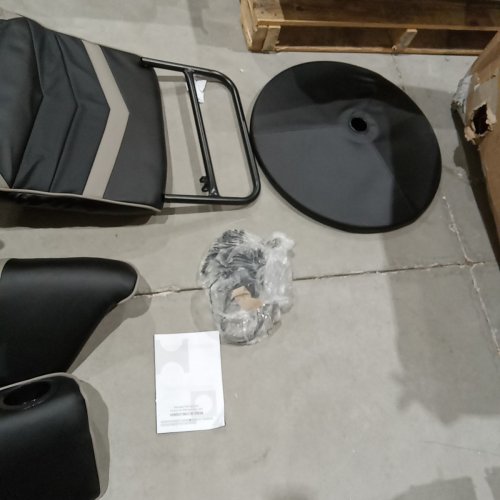 ERGONOMIC HIGH BACK MASSAGE GAMING CHAIR, WITH PILLOW - GREY - (MODEL: HW63196GR) image 4