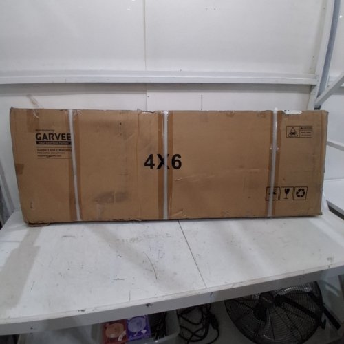 GARVEE OUTDOOR METAL STORAGE SHED WITH WINDOW & LOCKABLE DOORS - 6FT X 4FT X 6FT - BROWN/BLACK - (MODEL: PPG_33RKCLGX) image 7