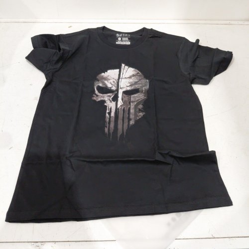 MENS ATTIFIT GRAPHIC TEE SKULL DESIGN T-SHIRT - SMALL - BLACK image 2