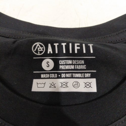 MENS ATTIFIT GRAPHIC TEE SKULL DESIGN T-SHIRT - SMALL - BLACK image 3