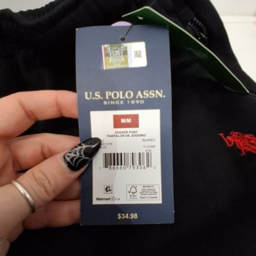 MENS U.S. POLO ASSN. JOGGER PANTS - MEDIUM - BLACK (STYLE: 11-C390) image 3