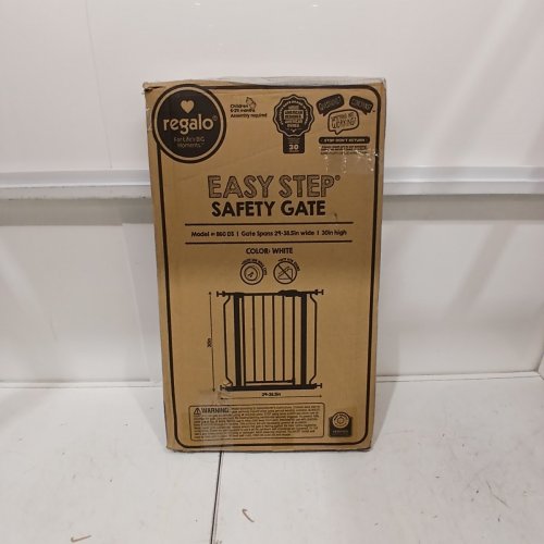 REGALO EASY STEP SAFETY GATE - 29"- 38.5" - WHITE (MODEL: 1160-DS) image 4