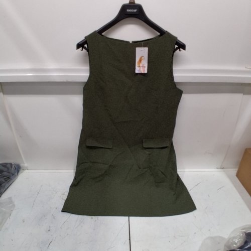 WOMEN'S PRETTY GARDEN CASUAL DRESS - EXTRA LARGE - GREEN image 2