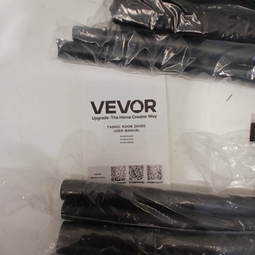 VEVOR ROOM DIVIDER SINGLE PANEL FABRIC ROOM SCREEN - 71.5"X71.3"X19.7" - BLACK - (MODEL: PFDMFGHS01) image 3
