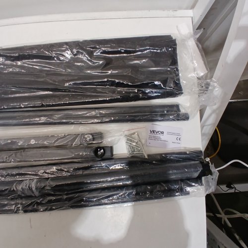 VEVOR ROOM DIVIDER SINGLE PANEL FABRIC ROOM SCREEN - 71.5"X71.3"X19.7" - BLACK - (MODEL: PFDMFGHS01) image 4