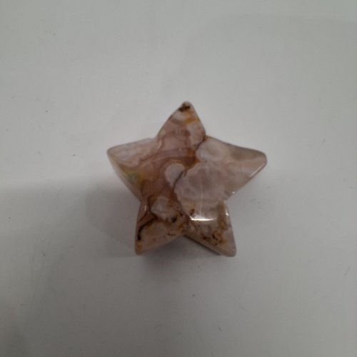 NATURAL HEALING FLOWER AGATE STONE STAR PALM STONE image 2