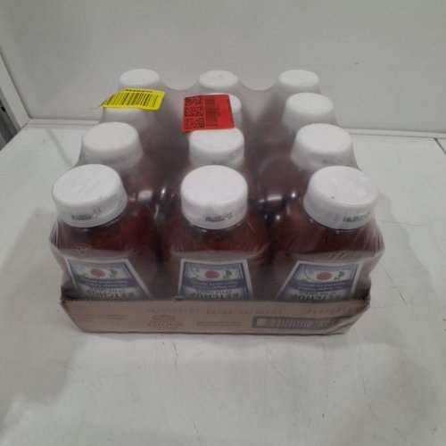12PK HEINZ NO SUGAR ADDED UPSIDE-DOWN SQUEEZE TOMATO KETCHUP BOTTLES - 750 ML/EACH image 3