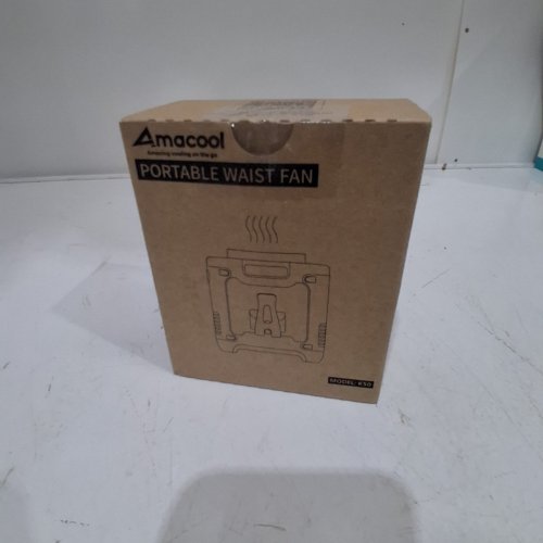 AMACOOL PORTABLE WAIST FAN WITH LIGHT - 5 MODES - BLACK (MODEL: K50) image 6