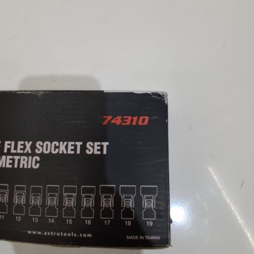 10PC ASTRO FLEX 6-POINT SOCKET SET - 3/8" DRIVE, 10-19 MM - CHROME (MODEL: 74310) image 2