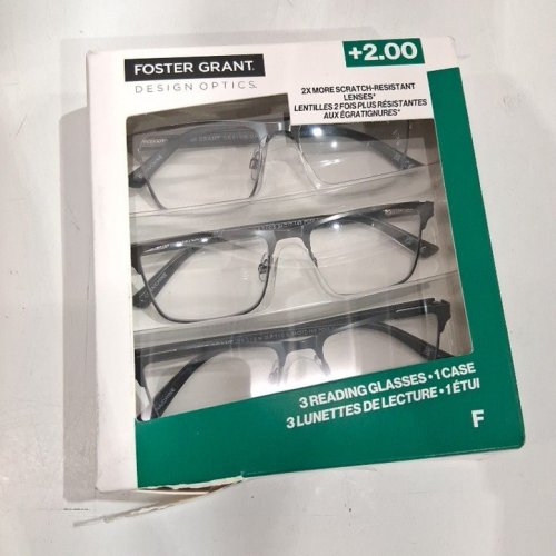 3PK FOSTER GRANT READING GLASSES - +2.00 - BLACK / GRAY (STYLE: 6971200) image 2