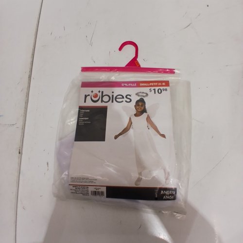 3PC GIRLS RUBIES ANGEL COSTUME - SMALL (4-6) - WHITE (STYLE: 887749) image 2