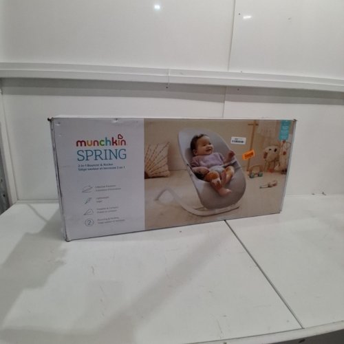 MUNCHKIN SPRING 2-IN-1 BABY BOUNCER & ROCKER - GREY - (MODEL: 38186) image 3