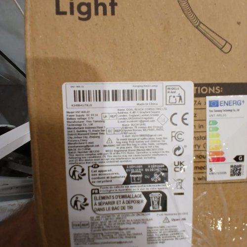 RECHARGEABLE NECK READING LIGHT - BLACK - (MODEL: VNI-NRL01) image 3
