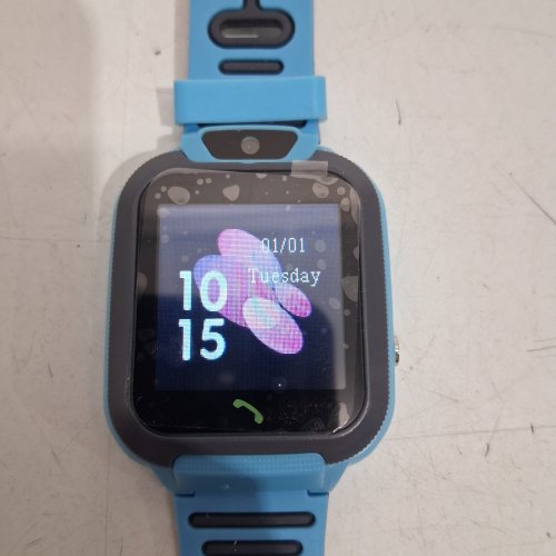 KID'S TOUCHSCREEN 4G SMARTWATCH WITH CAMERA - WATERPROOF - BLUE/BLACK image 2
