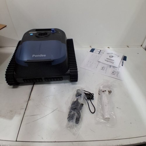 PONDEE ATLASROBO X5 POOL VACUUM ROBOT - WALL AND WATERLINE CLEANING ROBOT WITH INTELLIGENT ROUTE PLANNING - FOR POOLS UP TO 3229 SQ. FT - CORDLESS POOL CLEANER - BLUE (MODEL: X5) image 3