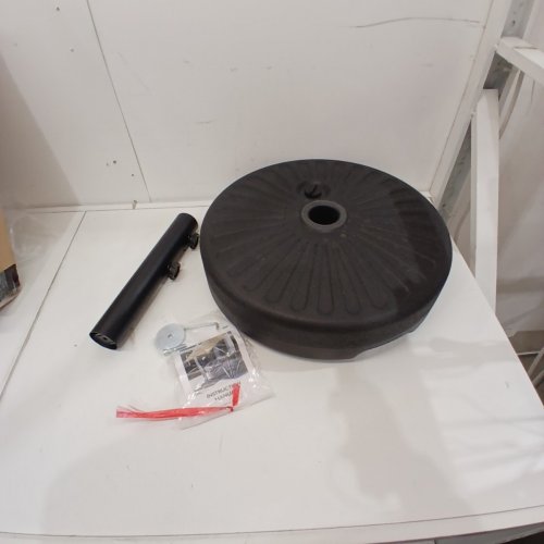 GARDENIA PATIO UMBRELLA BASE - 23L WATER OR 68 LBS SAND FILLABLE - BLACK image 2