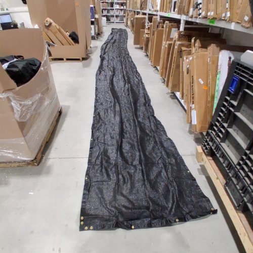 BALCONY PRIVACY SCREEN FENCE COVER WITH METAL GROMMETS- 43" X 48FT - BLACK image 2