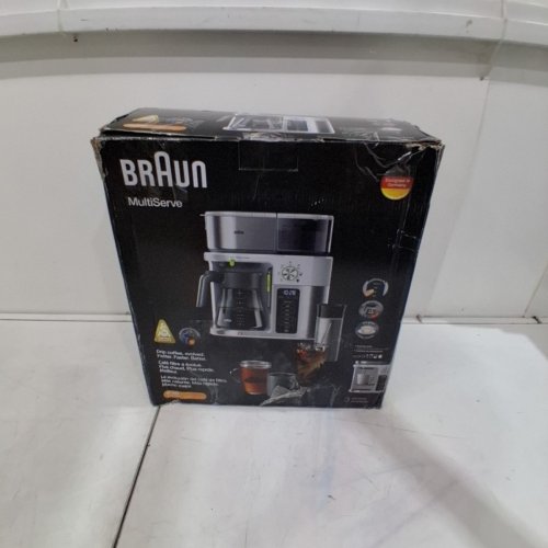 BRAUN MULTISERVE COFFEE MAKER MACHINE WITH 7 PROGRAMABLE BREW SIZES, 10-CUP - WHITE/STAINLESS STEEL - (MODEL: KF9150WH) image 7