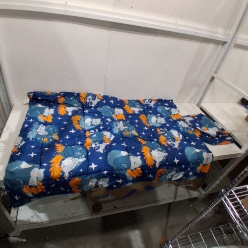 4PC JSD TODDLER BEDDING SET - 55" X 39" - NAVY BLUE image 2